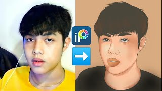 How to make a simple vector art using ibispaintx [SpeedPaint] ft. Elijah l Ibispaint X