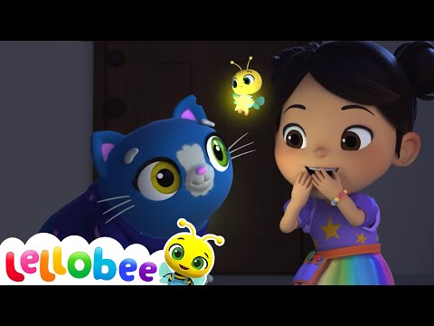 Glowing Bee's Nighttime Surprises! | 🍯 Lellobee Kids Songs & Cartoons! Sing and Dance