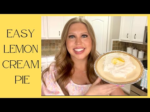 🍋Easy Lemon Cream Pie🍋 #dessert #easydessert #mothersdaydessert