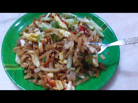 বাসি রুটি দিয়ে দারুন স্বাদের চাউমিন রেসিপি।Ruti Recipe/Snacks Recipe.