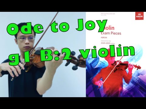 Ode to Joy【Grade 1 B2 Violin】小提琴一級 B2 ,ABRSM (2020-2023), slow practice