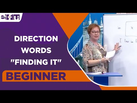 Beginner Level - Direction Words "finding it" |  English For You