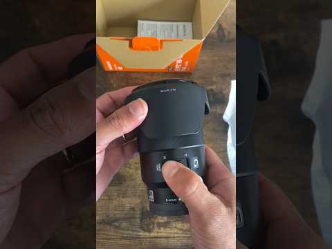 Unboxing lente sony 18-105mm F4.0