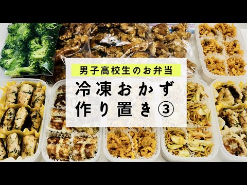 【お弁当】6種の冷凍お弁当おかず作り置き/男子高校生/メイン副菜