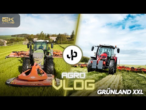 NEU! Kuhn 3-Punkt Wender mit 13m Arbeitsbreite! & 13.40m Mähkombi! || JP Agrar Agrovlog #24