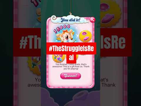 🏆 My Partner Hit Level 15,000 in Candy Crush #candycrushsaga #Humor #FunnyShorts