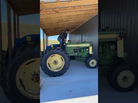 My Antique John Deere tractor makes me smile!