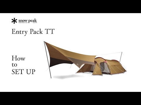 [Snow Peak Official] Entry Pack Tent & Tarp Set up