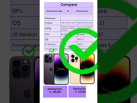 iphone 14 pro max vs iphone 14 pro #shortvideo