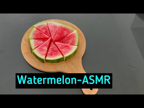 Watermelon pizza- simple (ASMR)