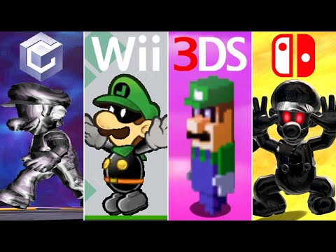 Evolution of Luigi Battles in Mario Games (2001-2021)