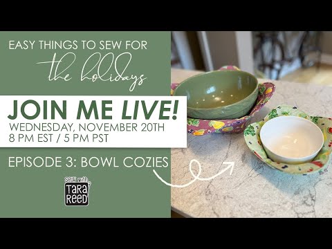 How to Sew a Microwavable Bowl Cozy