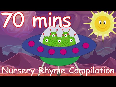 5 Little Men In A Flying Saucer! And lots more Nursery Rhymes! 70 minutes!