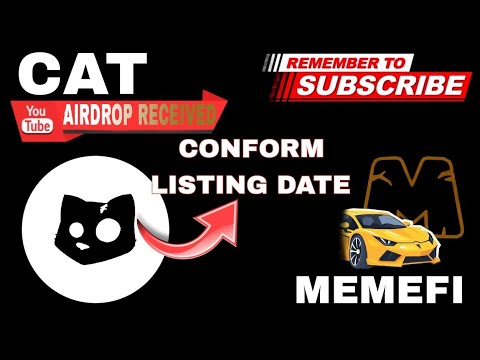 CAT AND MEMEFI LAUNCH DATE CHANFOM MEMEFI NEW UPDATE #cat #memefi #CRYPTOMAHIR