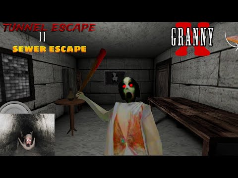 GRANNY v1.8 In Slendrina X MOD || ☠️ FULL gameplay || TUNNEL escape 💀 horror GAME + escape GAME😘🙏