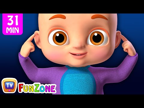 Head, Shoulders, Knees & Toes Exercise Song plus More Nursery Rhymes & Kids Songs - ChuChuTV Funzone