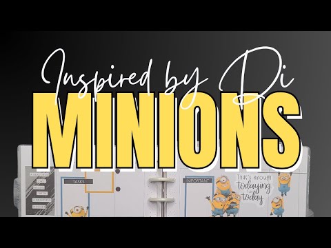 Minions Inspired by @CreativeKarmaDesign | Vertical Layout Happy Planner