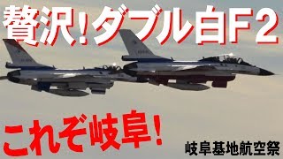 超贅沢ダブル白F2!これぞ岐阜!さすが飛実団!岐阜基地航空祭2018