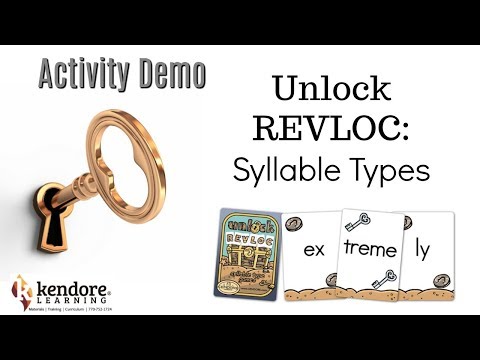 Unlock REVLOC Syllable Types⎪Kendore Learning/Syllables Learning Center