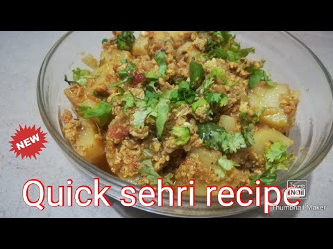 jhatpat✌️sehri special recipe|1st sehri|quick sehri recipe #ramzan #recipevideo