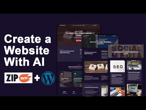 How to create a website Using AI   ZipWp