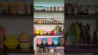 Non-modular kitchen shelf organization#ideas#kitchen #kitchenracks #new #viralvideo