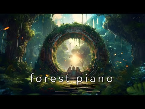 Forest Piano 🌲 432Hz Healing Relaxing Ambient Sleep Music - ASMR Soothing Nature Sounds