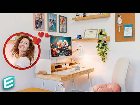 Small Room Desk Setup MAKEOVER - Surprising The Wife ❤️ 2024