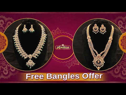 CZ Long Harams Collection | 1Gram Gold Jewellery | Ambica Fashion Jewellery