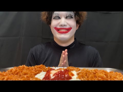 【ASMR／モッパン】激辛焼きそば（音量注意）Mukbang （Eating sound）⚠️ Volume caution😂