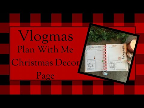 Vlogmas Day 3: Christmas Decor Planning Page #planmas #vlogmas