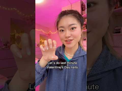 “Last minute” Valentine’s Day nails tutorial