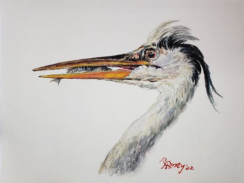 Blue Heron study after Turner - a Masters Study Class with Robert Sherrill