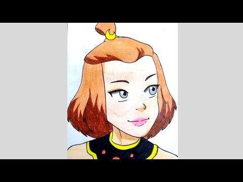 How to draw Suki from ALTA #shorts #short #artsyfam #art #anime #trending #viral #alta #avatar #aang