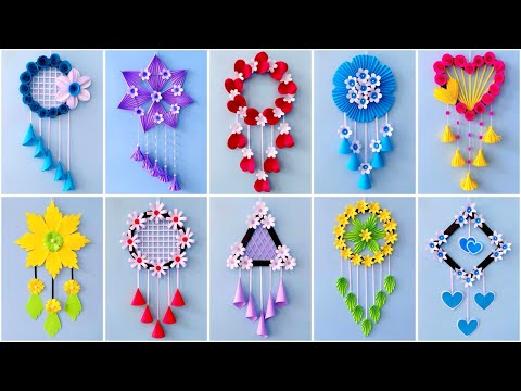 Easy and Quick Paper Wall Hanging Ideas / A4 sheet Wall decor / Cardboard  Reuse /diwali decoration