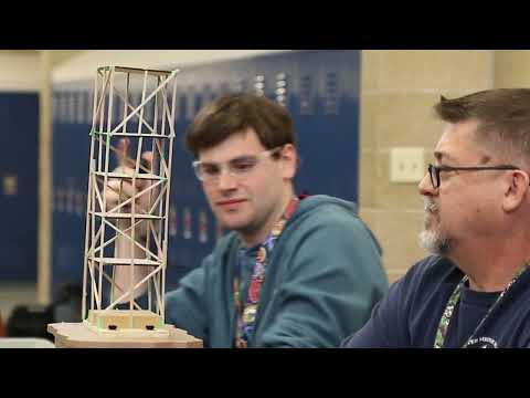 Andover Middle School students create earthquake-resistant towers