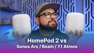 HomePod 2 Review vs. Sonos Arc vs. Dolby Atmos 7.1 Theater