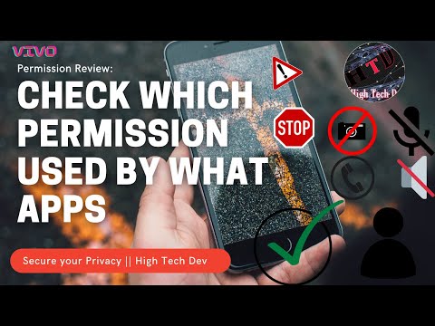 Review the Permissions to app and Secure your device and Privacy || High Tech Dev #Short 🔥