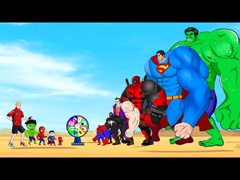 Rescue ALL SUPERHEROES HULK Family & SPIDERMAN, SUPERMAN, JOKER 2 : Who Is The King Of Super Heroes?