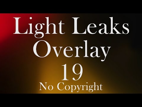 Cinematic Light Leak Overlays | Light Leaks | Full HD | 1920 X 1080 | Stock Video  | LL19