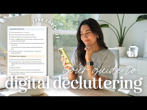 Declutter Your Digital for 2024 | Inbox Zero, Tech Detox & Camera Roll ✨ Design Your Year Challenge