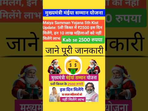 Maiya Samman Yojana। हेमंत सोरेन ने कर दिया बड़ा ऐलान। #maiyasammanyojana। #jharkhandnews #1million