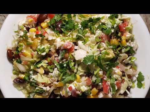 EasyDIY Healthy Mexican Salad | Chipotle Salad