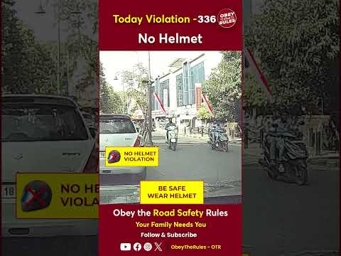 Today Violation 336 - Protect Your Ride with Helmet #otr #chennaitrafficpolice #obeytherules