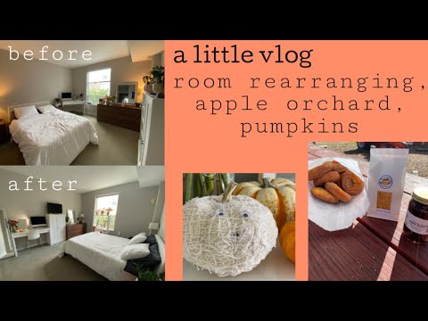 VLOG | Room Rearranging, Apple Orchard Trip, & Greenhouse Visit