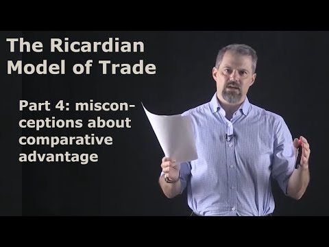 International Economics: The Ricardian Model of Trade: Part 4 - Misconceptions about Comp. Advantage