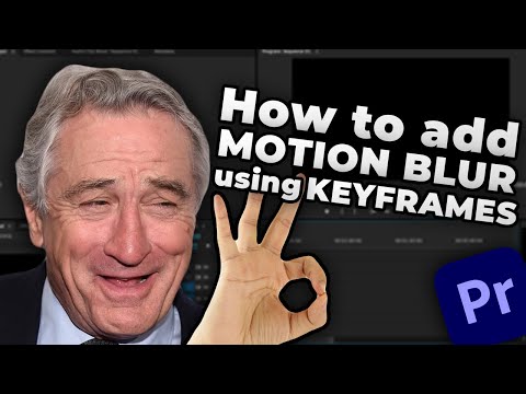 how to add motion blur using keyframes