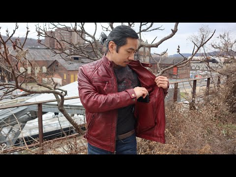 Maroon Cafe Racer Leather Jacket by Angel Jackets Review