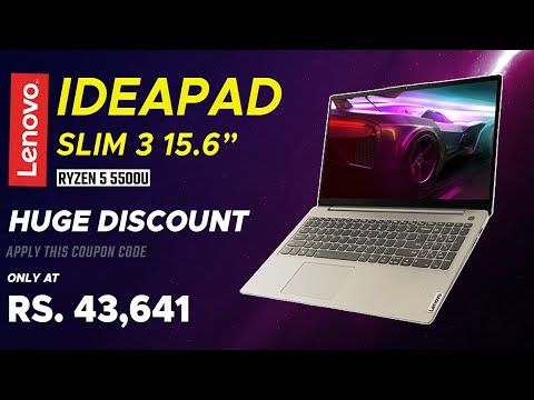 Lenovo Ideapad Slim 3 | 15AL6 | Ryzen 5 5500U 15.6 inch | Only at Rs. 43,641 | Ideapad 3 Review