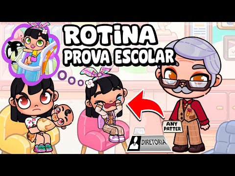 ROTINA DE PROVA ESCOLAR! ANY VAI AO PARQUE AQUÁTICO?! | AVATAR WORLD ROTINAS E HISTÓRIAS